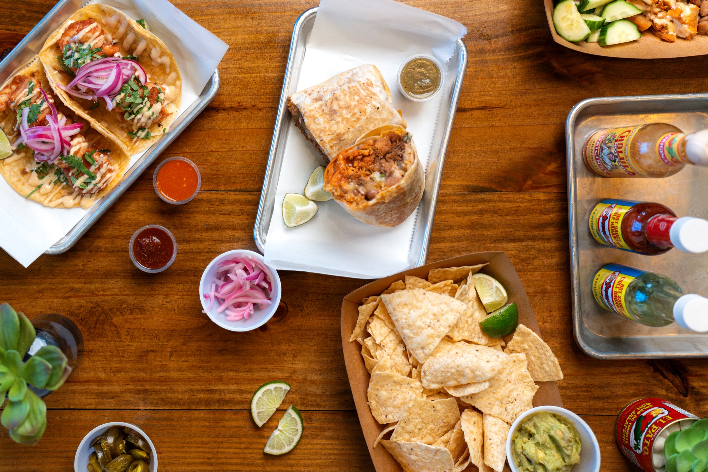 Juan Taco overhead food photography